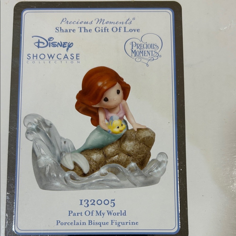 Precious Moments Ariel with Red Hair and Yellow Fish Figurine